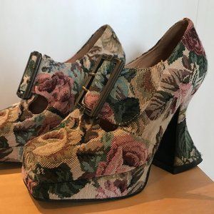 Fluevog Munsters- Floral (tapestry)